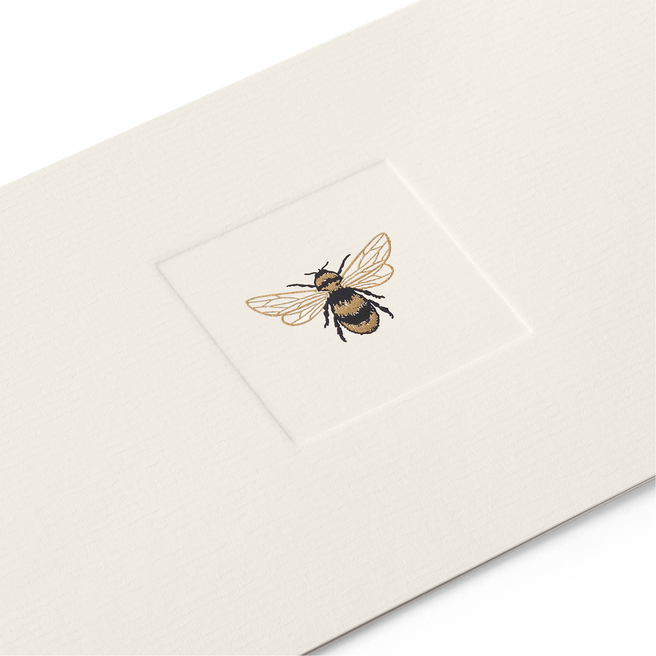 Cartes-lettres motif abeille