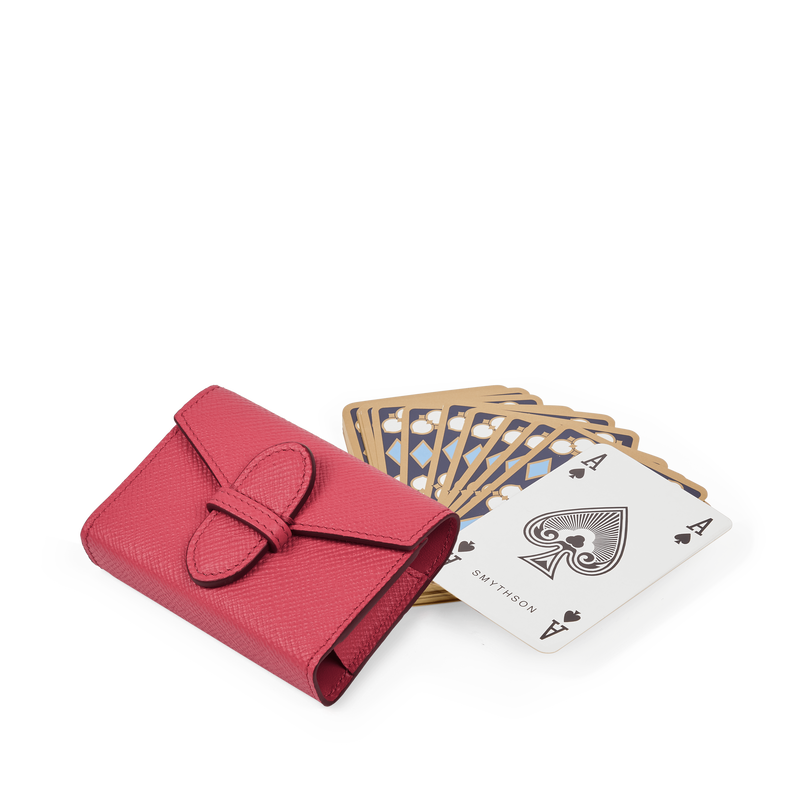Smythson Single Playing Cards Case in Panama