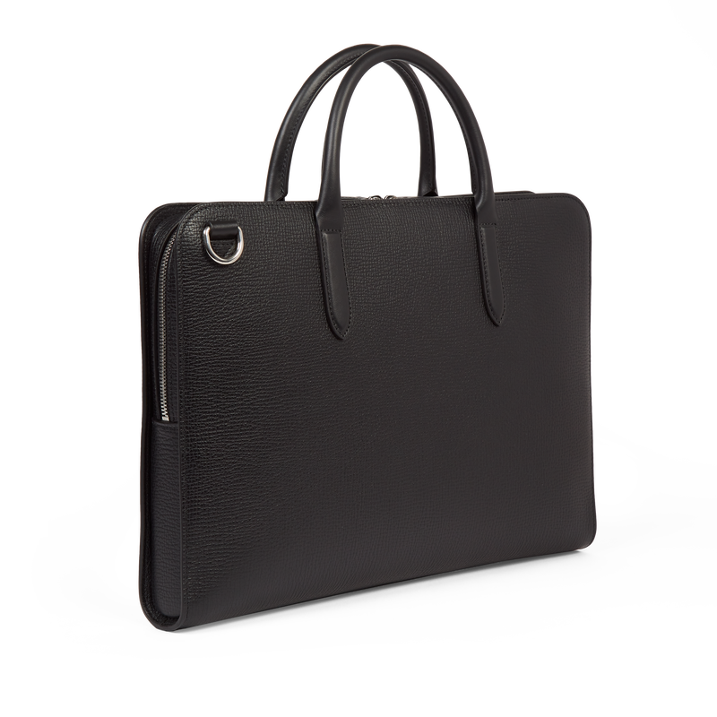 Ultra Slim Briefcase with Zip Front in Ludlow