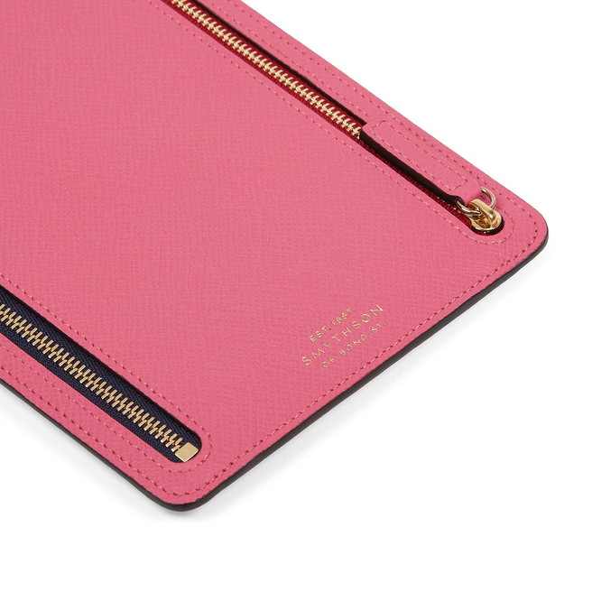 Multi-Zip Case in Panama in peony | Smythson