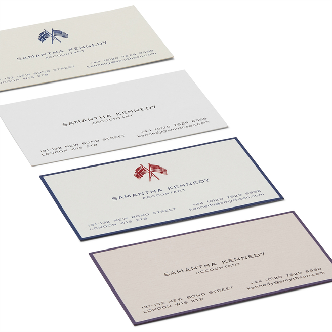 Business Card with Name and Address in Classic Layout