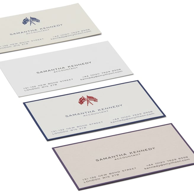 Business Card with Name and Address in Classic Layout