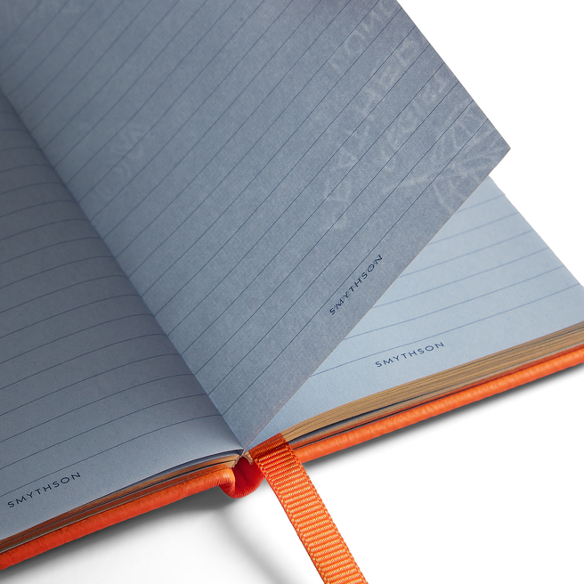 Smile Wafer Notebook in Panama in tangerine