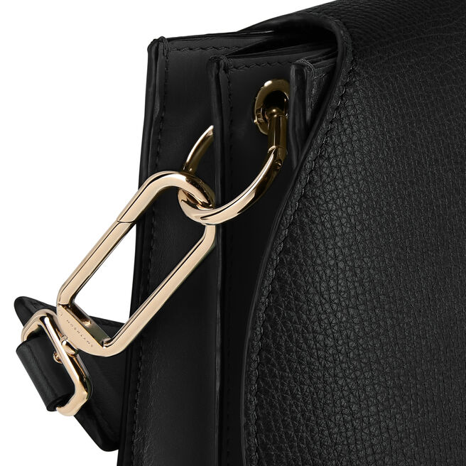 Concertina Top Handle Bag in Large Grain Leather