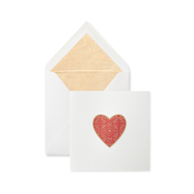Biglietto d'amore con cuori