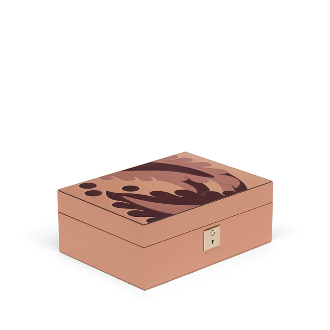 Intarsia Madison Jewellery Box with Travel Tray