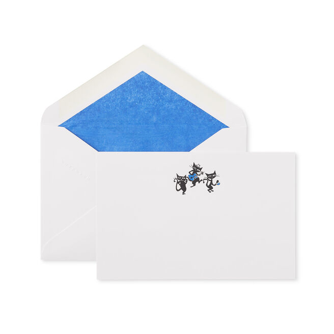 Cool Cats Correspondence Cards Blue