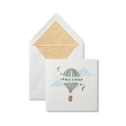 Carte d’anniversaire motif montgolfière