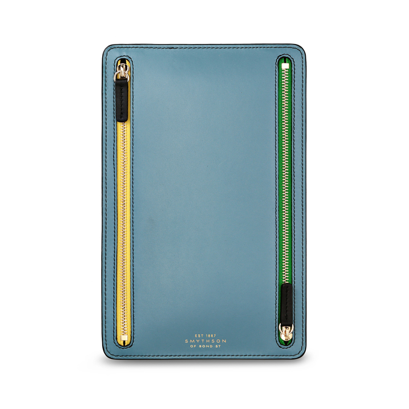 Zip Currency Case in Smooth Leather