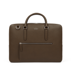 Slim Briefcase with Zip Front in Ludlow