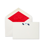 British Umbrellas Motif Correspondence Cards