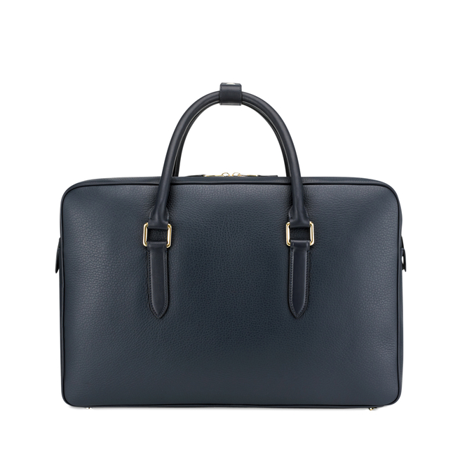 Burlington 24 Hour Travel Bag in navy Smythson