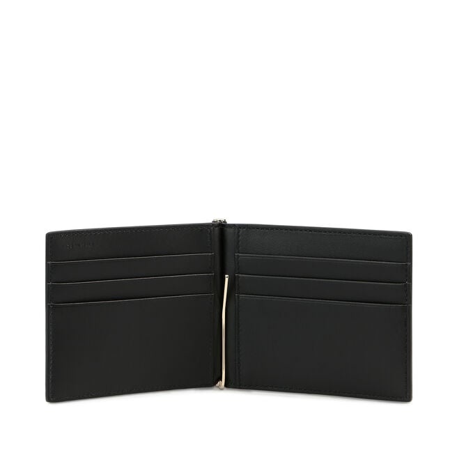 Money Clip Wallet in Box Calf Leather