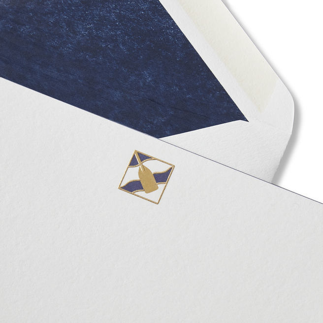 Lot de cartes de correspondance motif aviron