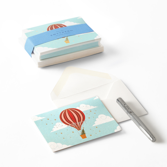 Hot Air Balloon Christmas Gift カードセット