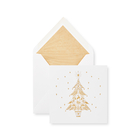 Weihnachtskarten mit goldenem Baum