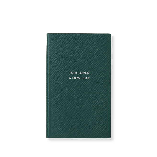 Panama Stop And Smell The Roses textured-leather notebook
