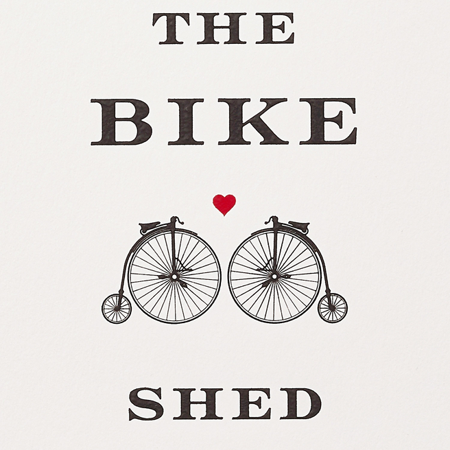 Carte « Meet me Behind the Bike Shed »