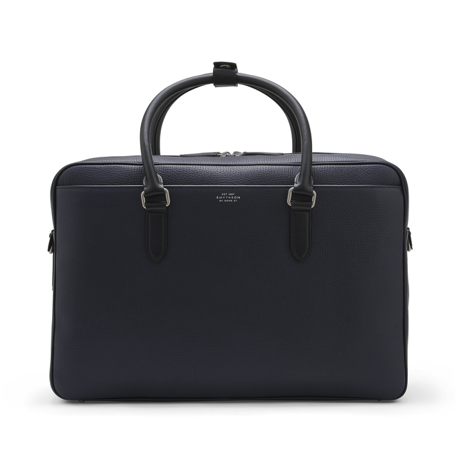 48-Hour Travel Bag in Ludlow in navy | Smythson