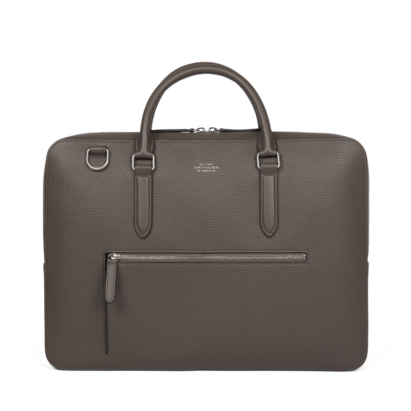 Slim Briefcase with Zip Front in Ludlow