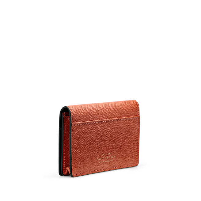 Panama Business And Credit Card Case In Burnt Orange
