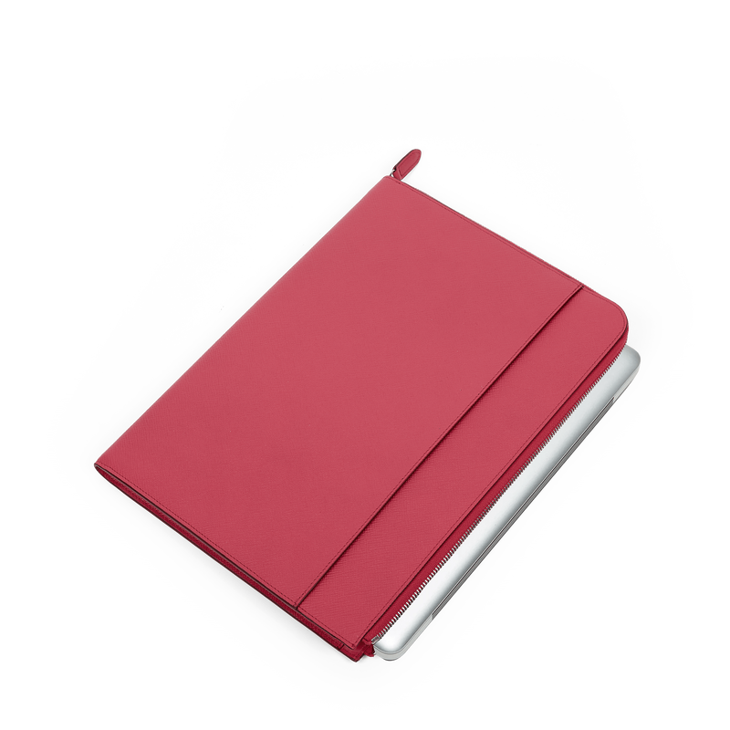 Smythson Small Laptop Case in Panama