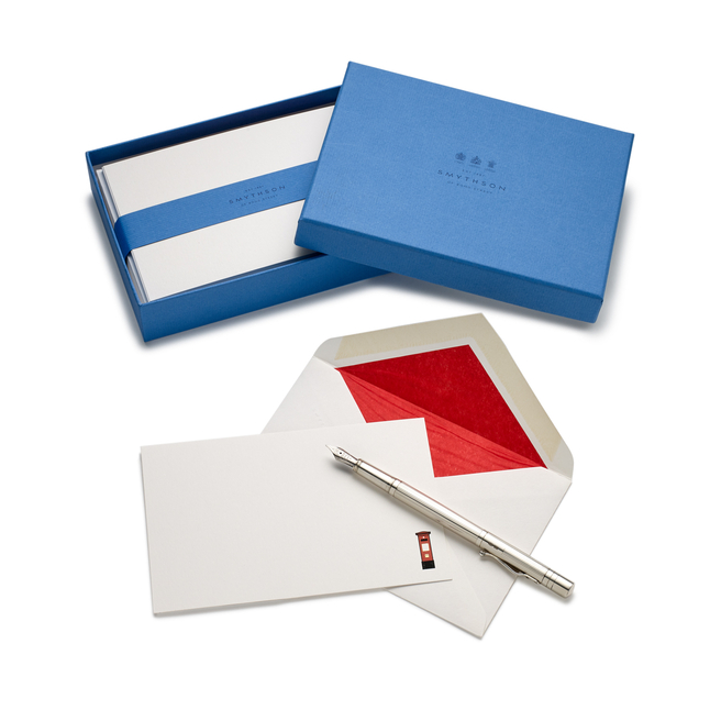 Cartes de correspondance motif boîte aux lettres britannique