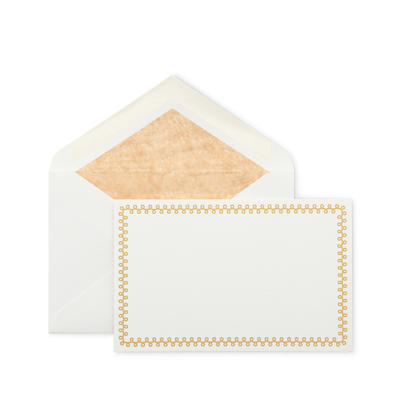 Boucles Border Correspondence Cards
