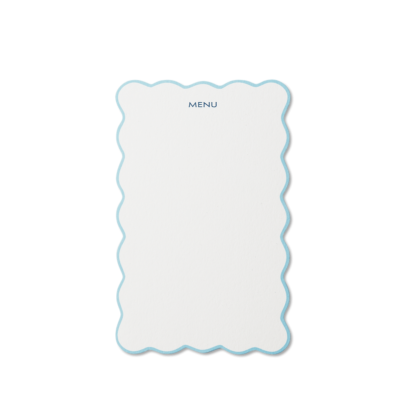 Scalloped Menu Cards