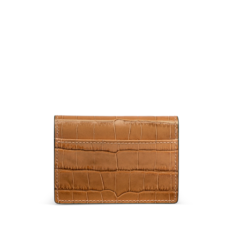 Smythson Mara Moon Card Case with Mirror