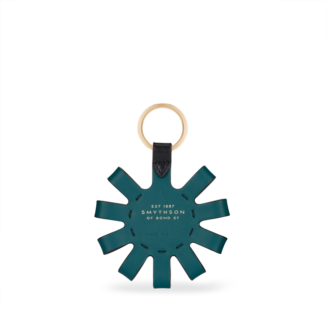 Loop Circle Keyring in Smooth Leather