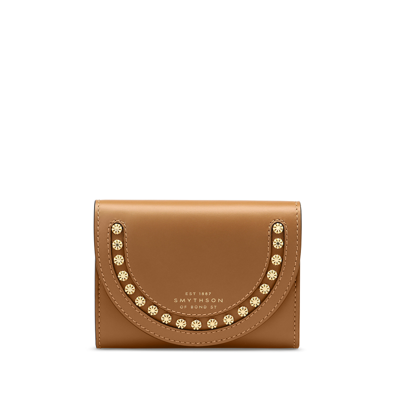 Saddle Studs Small Moon Compact Purse