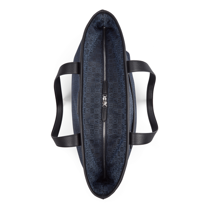 Smythson Tote Bag in Stamp Canvas