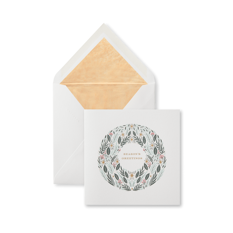 Star Wreath Christmas Card