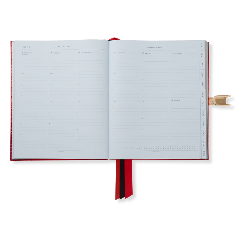 2025 Portobello Weekly Vertical Diary with Slide in Mara