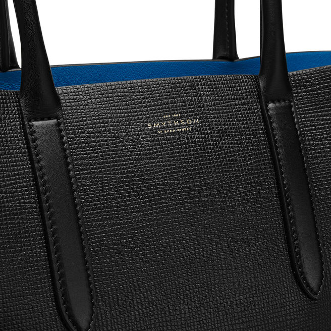 Medium Paper Edge Tote in Crossgrain Leather