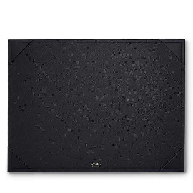 Large Desk Mat in Panama in black