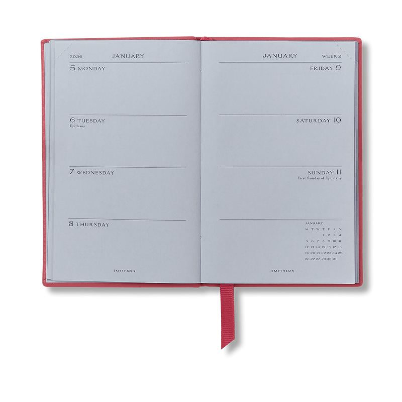 Smythson 2026 Wafer Weekly Journal in Panama 