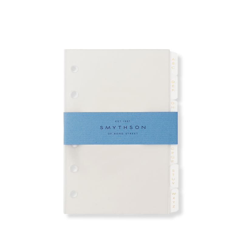 Bijou Organiser A-Z Index Refill