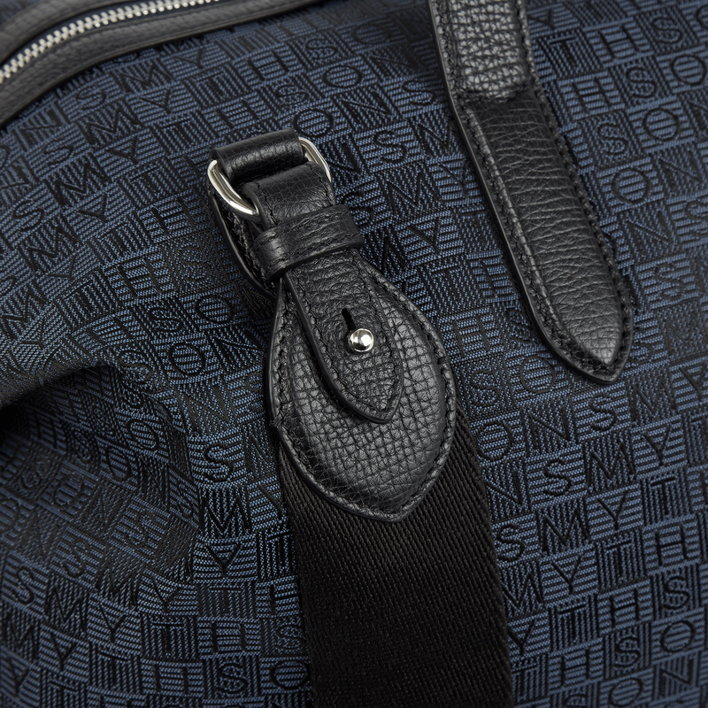 Smythson Travel Bag in Stamp Canvas