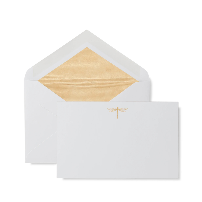 Dragonfly Motif Correspondence Cards