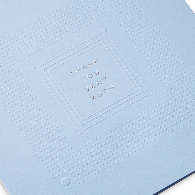Embossed Thank You Card