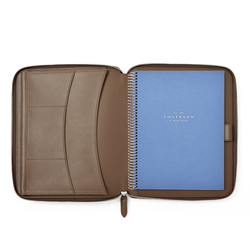 Smythson Conférencier zippé A5 Panama
