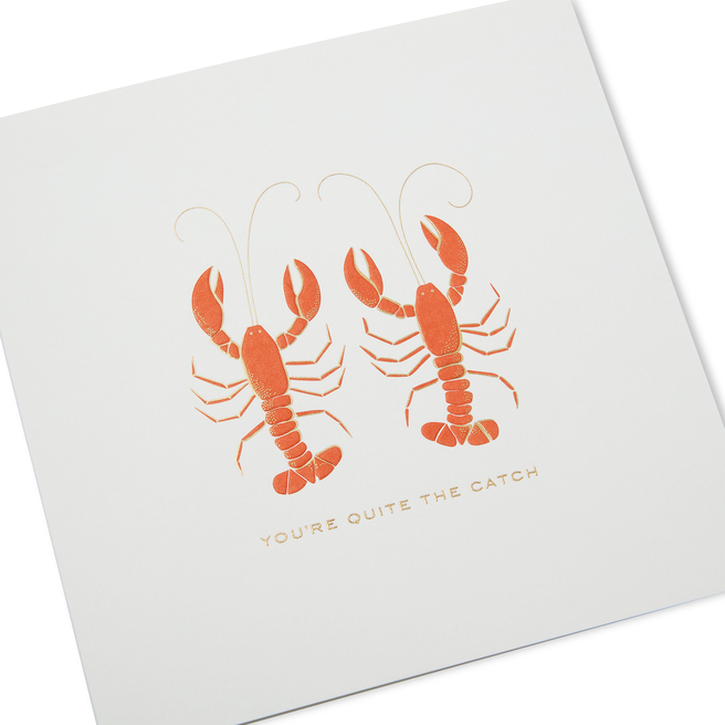 Lobsters Valentine's Day Card