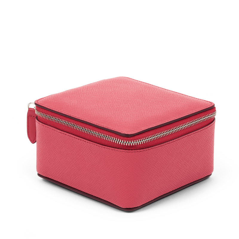 Smythson Large Square Trinket Case in Panama