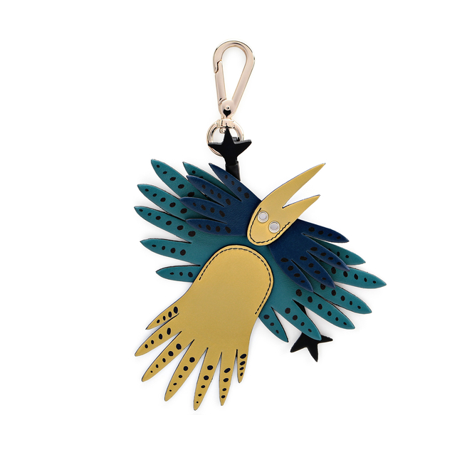 Bird Charm in Smooth Leather
