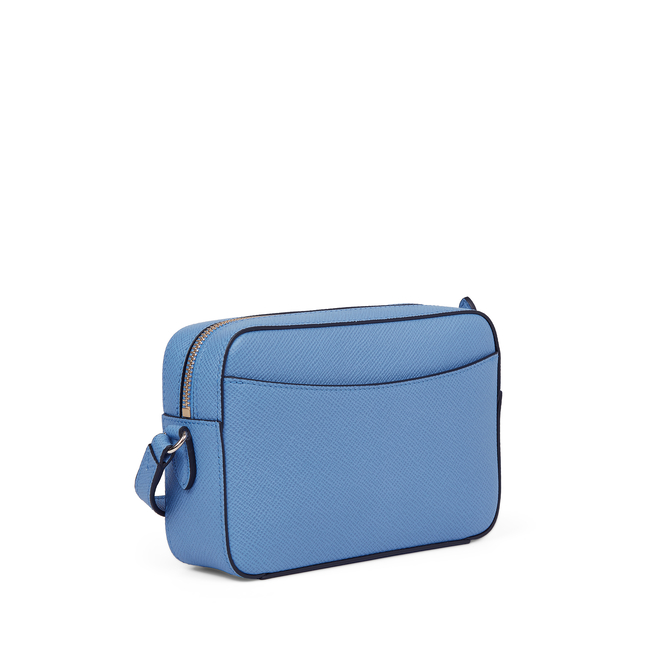 Small Camera Bag in Panama in nile blue | Smythson