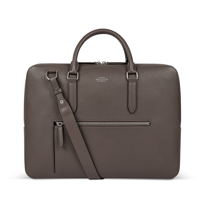 Large Briefcase with Zip Front in Ludlow