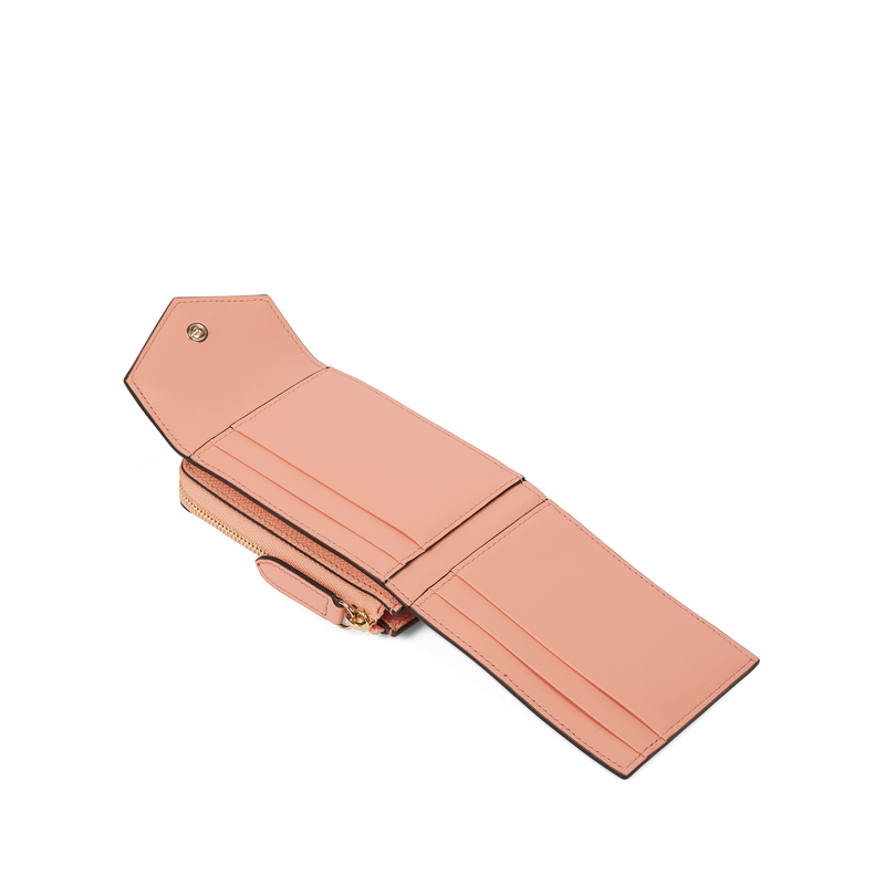Smythson Étui pour cartes format enveloppe avec pochette zippée en Panama