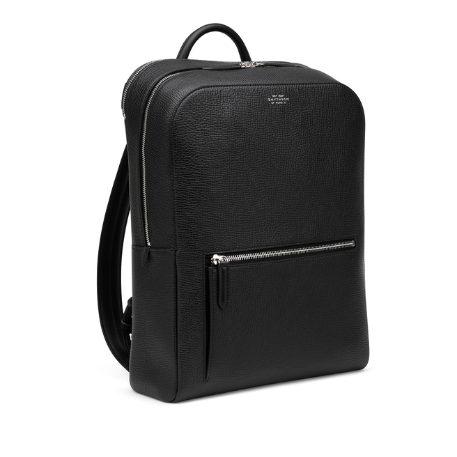 Zip Around Backpack in Ludlow in black | Smythson